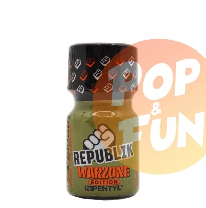 Poppers Republik Warzone Pentyle 10ml sur Pop and Fun - Sextoys et poppers