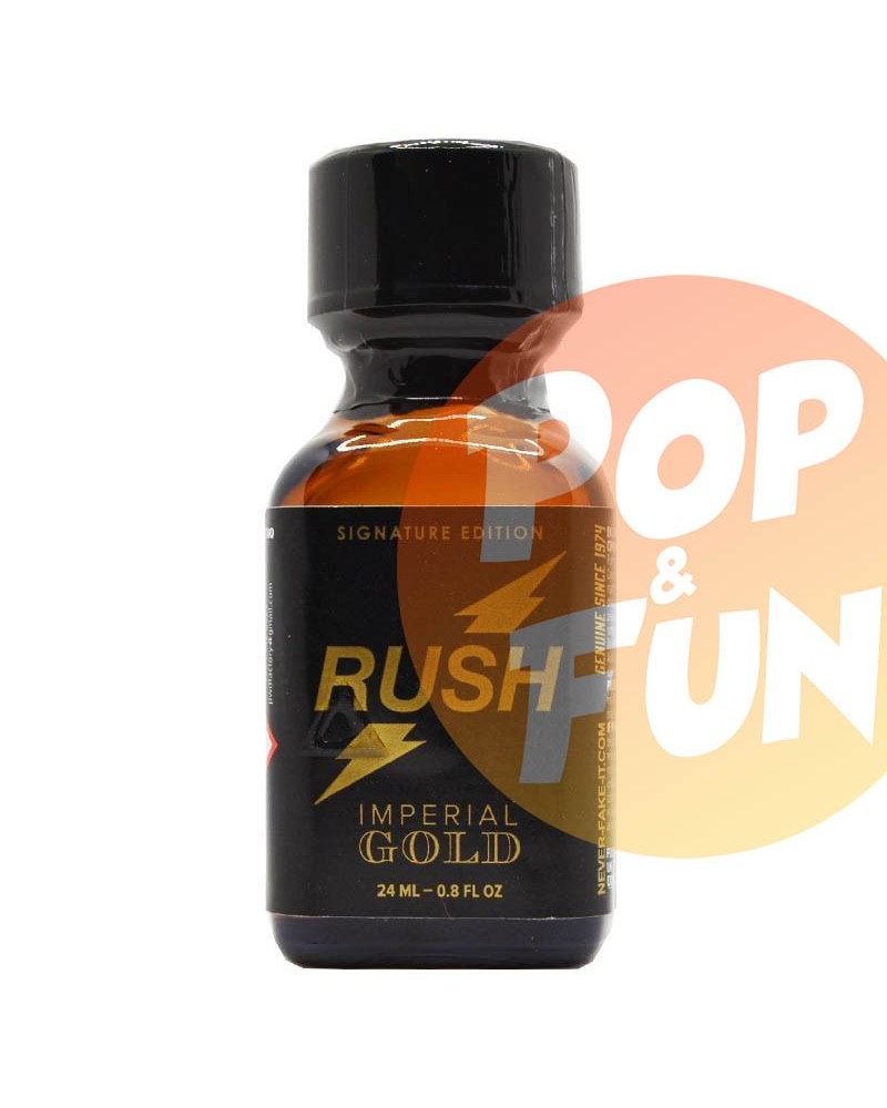 Poppers Rush Imperial Gold 24ml Pentyl sur Pop and Fun - Sextoys et poppers