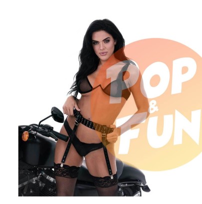 Porte-jarretelles en Cuir sur Pop and Fun - Sextoys et poppers