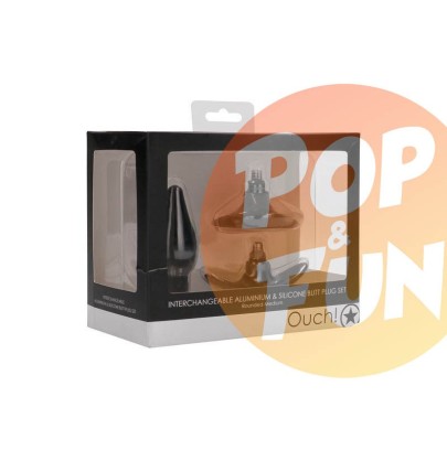 Set de plug interchangeables - Rounded - Medium - Ouch! sur Pop and Fun - Sextoys et poppers