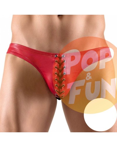 Slip avec cordon Zonio Rouge sur Pop and Fun - Sextoys et poppers