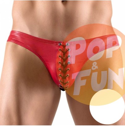Slip avec cordon Zonio Rouge sur Pop and Fun - Sextoys et poppers