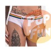 Slip Barcode Pride Blanc sur Pop and Fun - Sextoys et poppers