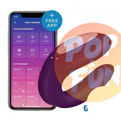 Stimulateur connecté Double Joy Satisfyer Mauve sur Pop and Fun - Sextoys et poppers