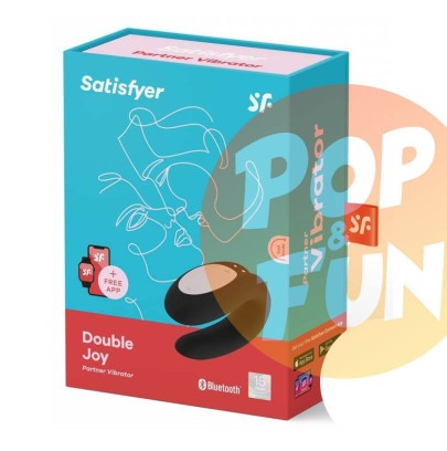 Stimulateur connecté Double Joy Satisfyer Noir sur Pop and Fun - Sextoys et poppers