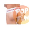 Thong HILDOR Blanc Barcode sur Pop and Fun - Sextoys et poppers