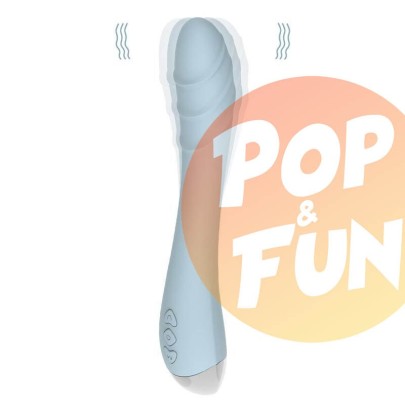 Vibro Point G Fox Lindo 14 x 3cm Bleu sur Pop and Fun - Sextoys et poppers