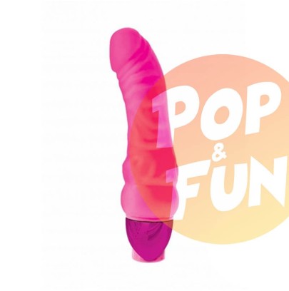 Vibromasseur Mr. Right Rose 19x4cm sur Pop and Fun - Sextoys et poppers