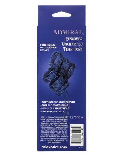 Corde de bondage Admiral 10 mètres Bleue disponible sur Pop and Fun