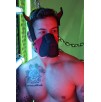 Masque Poundtown Pup Breedwell Noir-Rouge