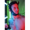 Masque Poundtown Pup Breedwell Noir-Rouge