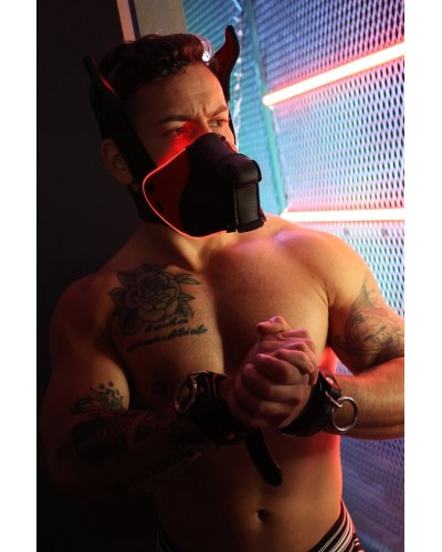 Masque Poundtown Pup Breedwell Noir-Rouge disponible sur Pop and Fun