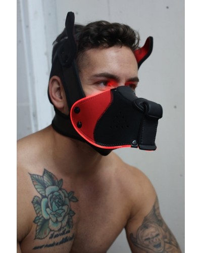 Masque Poundtown Pup Breedwell Noir-Rouge disponible sur Pop and Fun