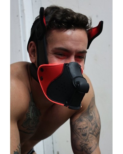 Masque Poundtown Pup Breedwell Noir-Rouge disponible sur Pop and Fun