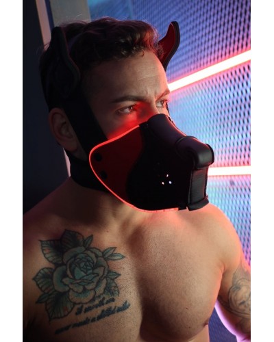 Masque Poundtown Pup Breedwell Noir-Rouge disponible sur Pop and Fun