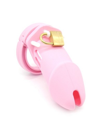 Cage de chasteté Silicone Bran 9  x 3cm Rose disponible sur Pop and Fun