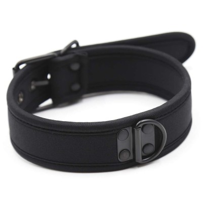 Collier en néoprène Noir disponible sur Pop and Fun