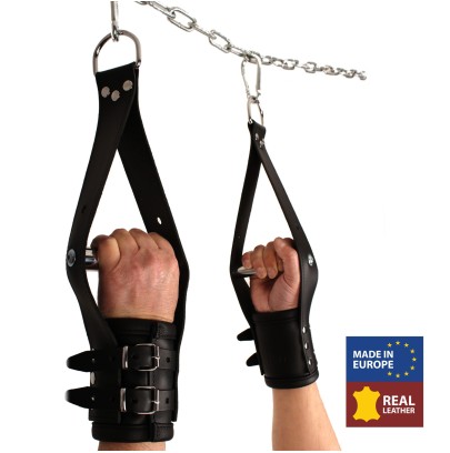 Deluxe menottes suspension en cuir - Mains disponible sur Pop and Fun