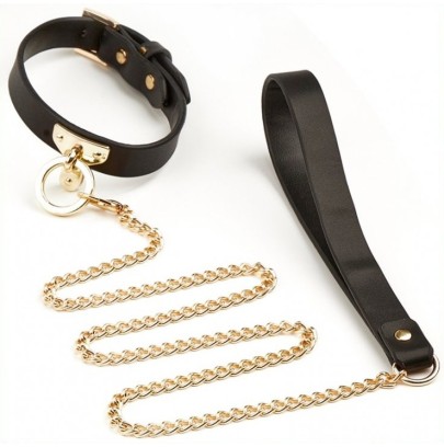 Collier et Laisse Sclave Noirs disponible sur Pop and Fun