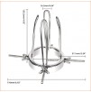 Speculum Anal métal Long Pipe 11.5cm