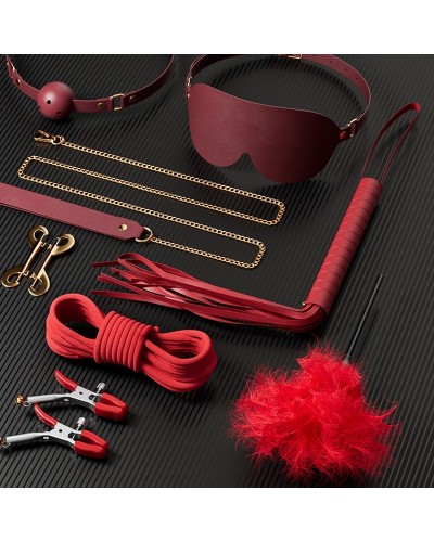 Kit BDSM 11 Pièces Clarissa Rouge disponible sur Pop and Fun