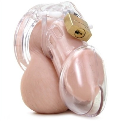 Cage de chasteté Transparente 8x4.5cm disponible sur Pop and Fun