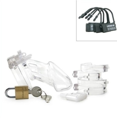 Cage de chasteté Transparente 8x4.5cm