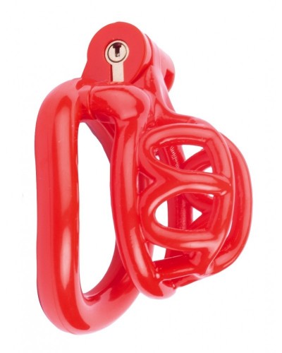 Cage de chasteté courte Lyfy 4 x 3.3cm Rouge disponible sur Pop and Fun