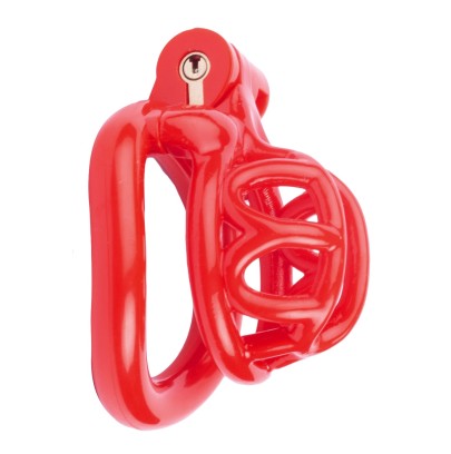 Cage de chasteté courte Lyfy 4 x 3.3cm Rouge disponible sur Pop and Fun