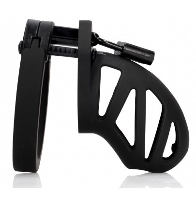 Cage de chasteté ManCage Modèle 23 - 6.5 x 3.5cm Noire disponible sur Pop and Fun