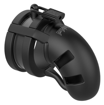 Cage de chasteté en silicone ManCage Modèle 18 - 9 x 3.2cm disponible sur Pop and Fun