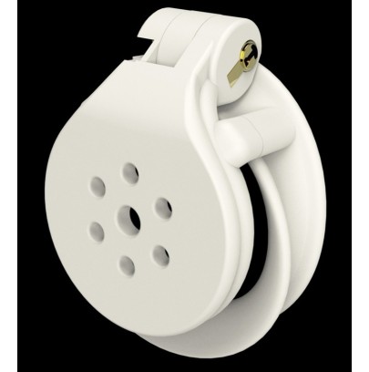 Cage de chasteté Flat Zone 2.5cm Blanche disponible sur Pop and Fun