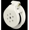 Cage de chasteté Flat Zone 2.5cm Blanche