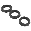 Lot de 3 Cockrings Silicone Heavy C-Ring Noirs Lot de 3 Cockrings Silicone Heavy C-Ring Noirs