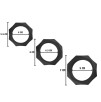 Lot de 3 Cockrings Silicone Heavy C-Ring Noirs Lot de 3 Cockrings Silicone Heavy C-Ring Noirs
