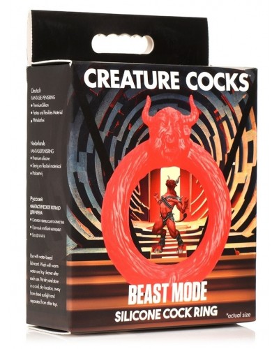 Cockring Beast Mode Rouge disponible sur Pop and Fun