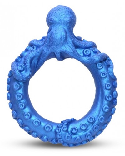 Cockring Poseidon's Octo-ring Bleu disponible sur Pop and Fun