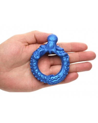 Cockring Poseidon's Octo-ring Bleu disponible sur Pop and Fun