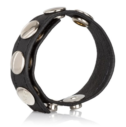 Cockring 5 pressions cuir disponible sur Pop and Fun