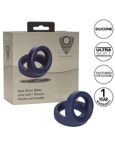 Ballstretcher Max Dual Ring Viceroy Bleu disponible sur Pop and Fun