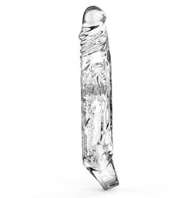 Gaine de pénis transparente Get Real XL 20 x 4cm disponible sur Pop and Fun