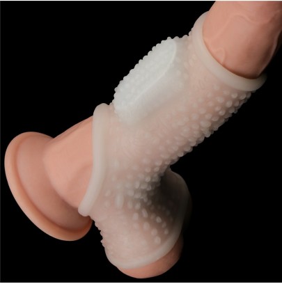 Gaine de pénis Vibrante avec Ballstretcher Knights Ring Best Drip 10cm disponible sur Pop and Fun