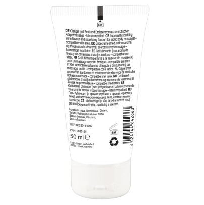 Gel de Massage Vin Pétillant & Fraise 50ml