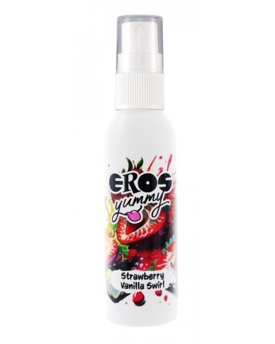 Spray Corporel à Lécher Yummy Fraise Vanille 50 ml disponible sur Pop and Fun