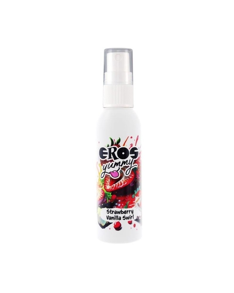 Spray Corporel à Lécher Yummy Fraise Vanille 50 ml disponible sur Pop and Fun