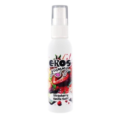 Spray Corporel à Lécher Yummy Fraise Vanille 50 ml disponible sur Pop and Fun
