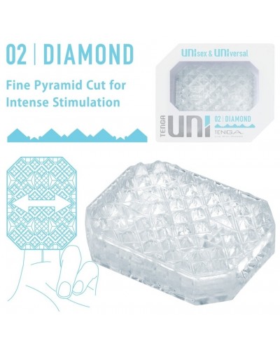 Gaine de masturbation Uni 02 Diamond disponible sur Pop and Fun