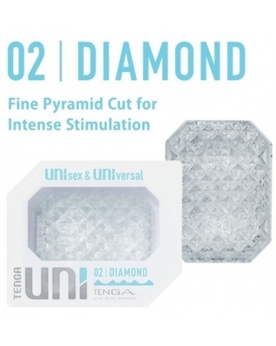 Gaine de masturbation Uni 02 Diamond disponible sur Pop and Fun