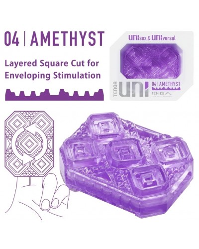 Gaine de masturbation Uni 04 Amethyst disponible sur Pop and Fun