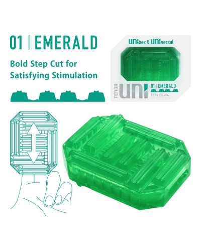 Gaine de masturbation Uni 01 Emerald disponible sur Pop and Fun